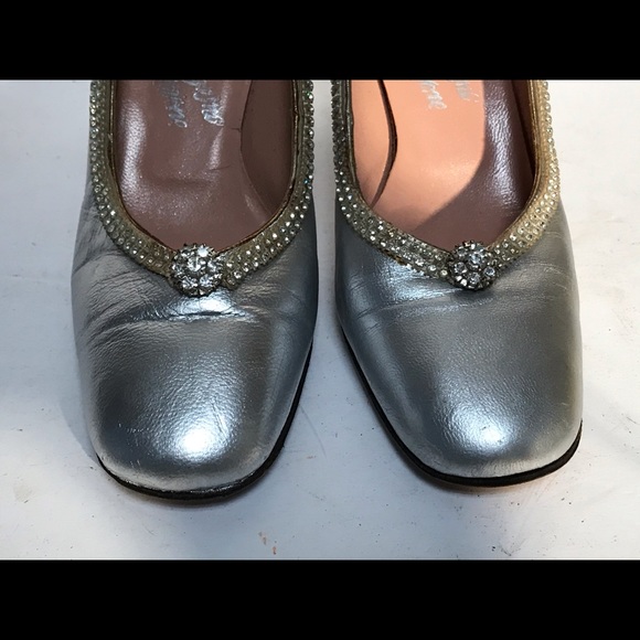 VINTAGE ROSINA FERRAGAMO SCHIAVONE LEATHER SHOES - Picture 4 of 6